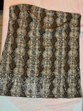 NWT Wild Fable Sequin Snake-Print Mini Dress size 4X